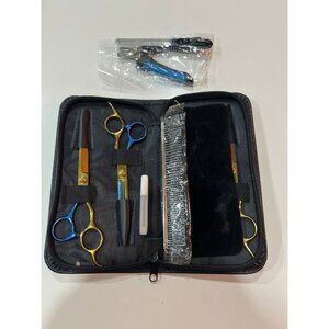 Professional hair cutting and thinning scissors kit